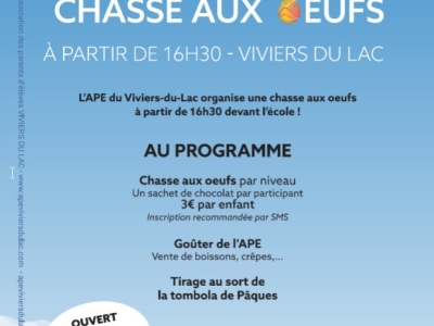 Chasse aux œufs de pâques